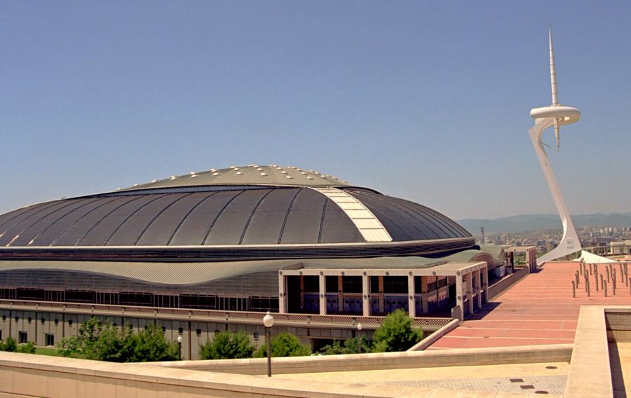 This image has an empty alt attribute; its file name is Barcelona-Olympic-Park-Sports-Hall.jpg